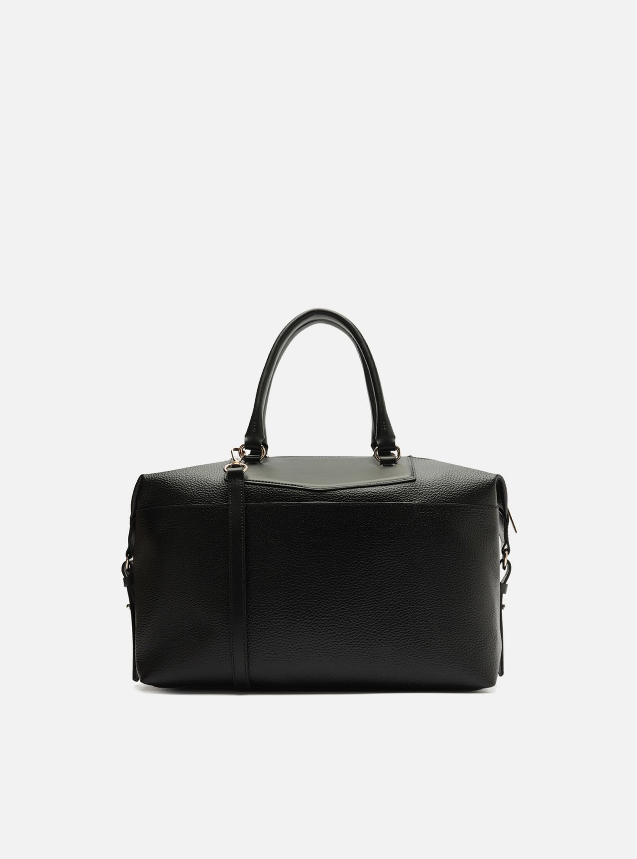 Bolsa Tiracolo Preta Média Detalhe Moldura — foto 3