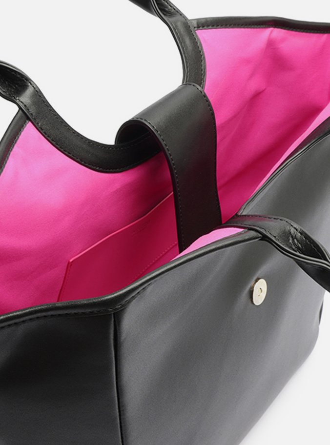 Bolsa Preta Tote Média