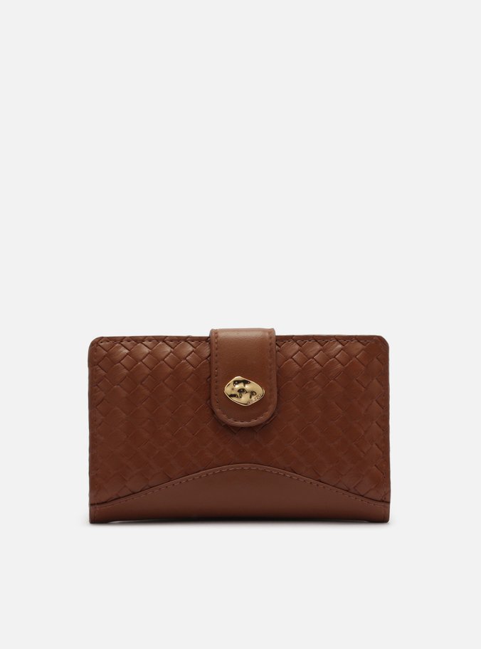 Carteira Caramelo Tressê Média Metal Orgânico