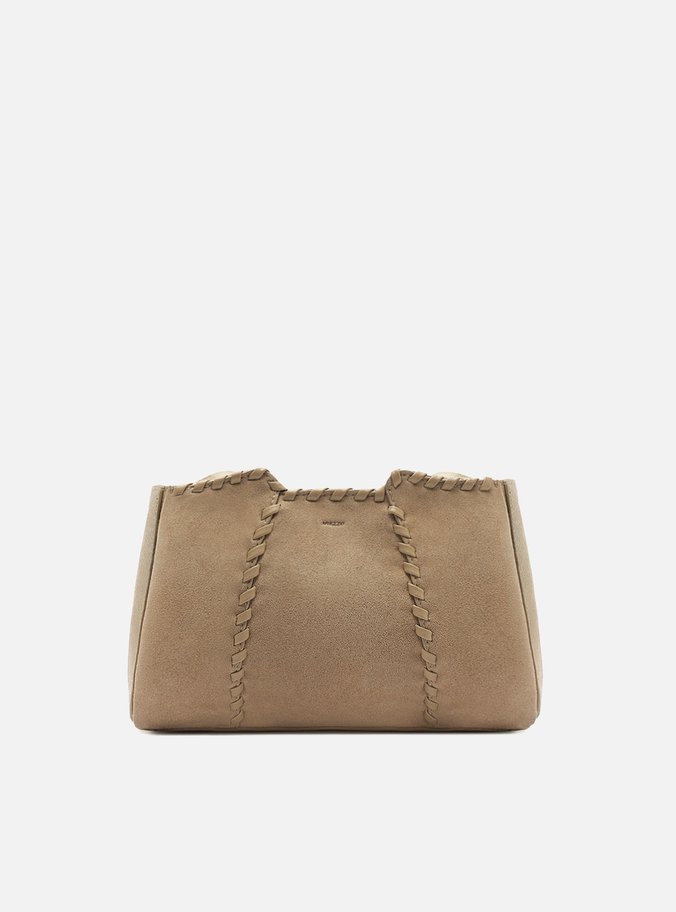 Bolsa Tiracolo Marrom Couro Média Trançada