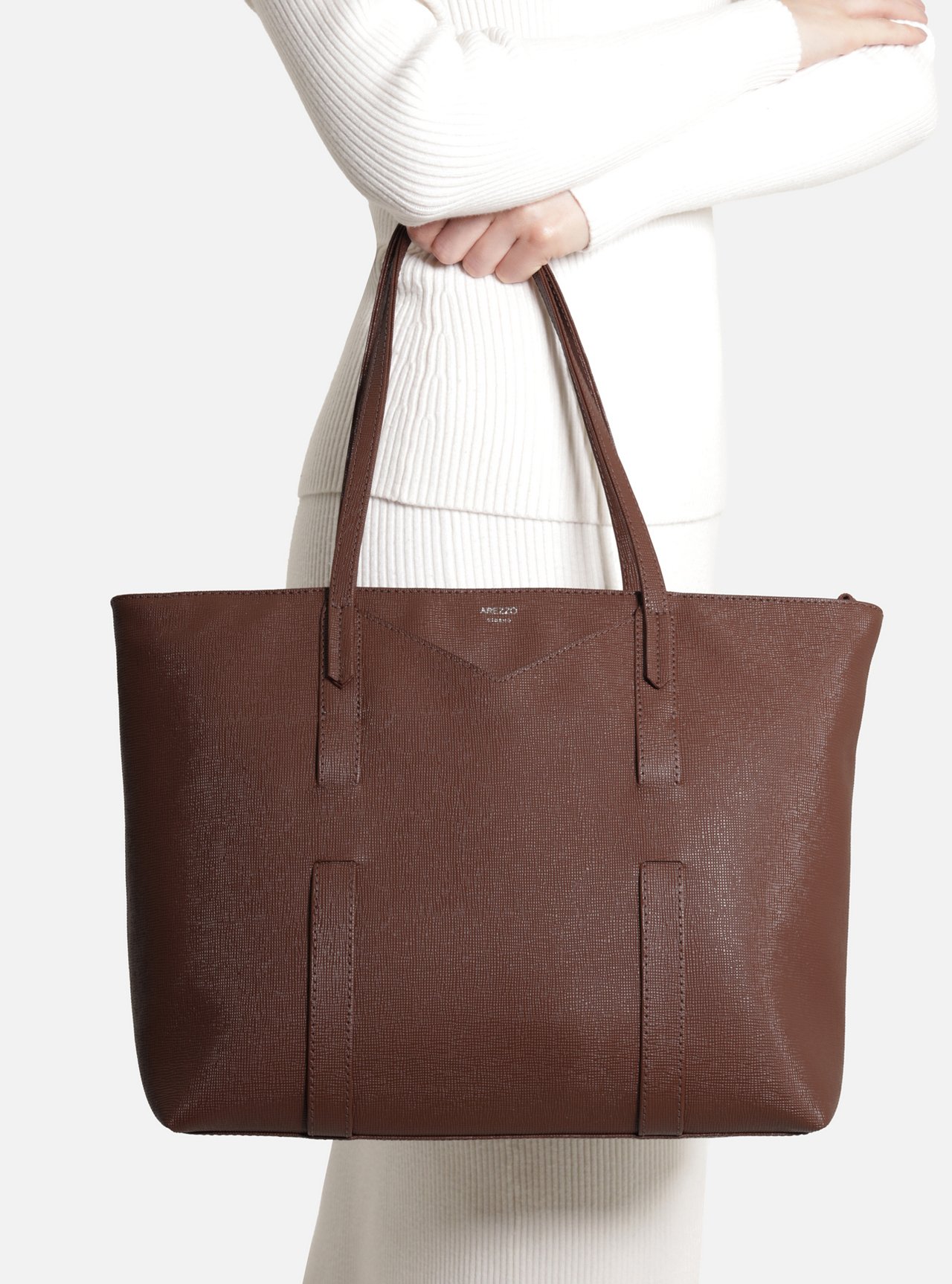 Bolsa Shopping Marrom Grande — foto 6