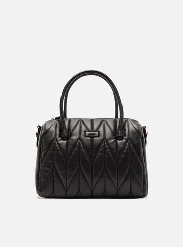 Bolsa Tiracolo Preta Matelassê Média