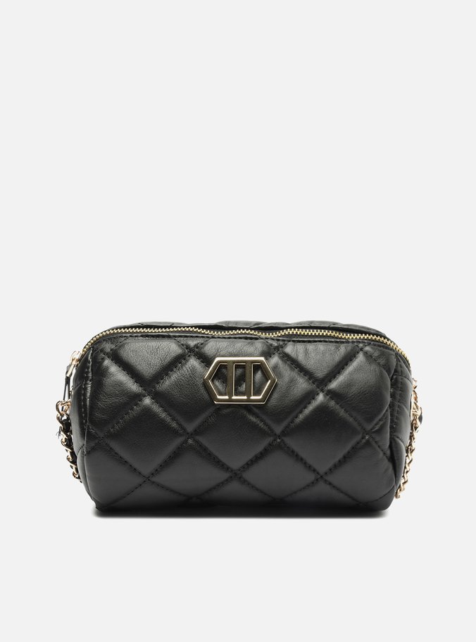 Bolsa Tiracolo Preta Couro Maju Pequena