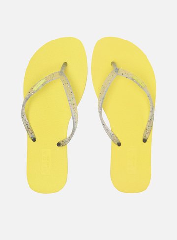 Chinelo de Dedo Amarelo Glitter Essential