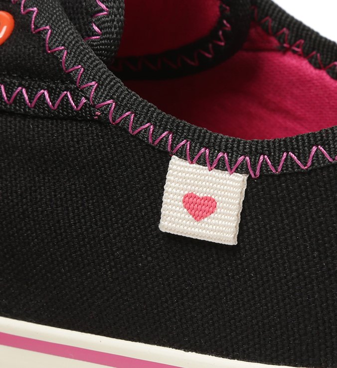 Tênis Infantil Slip On Preto Lona