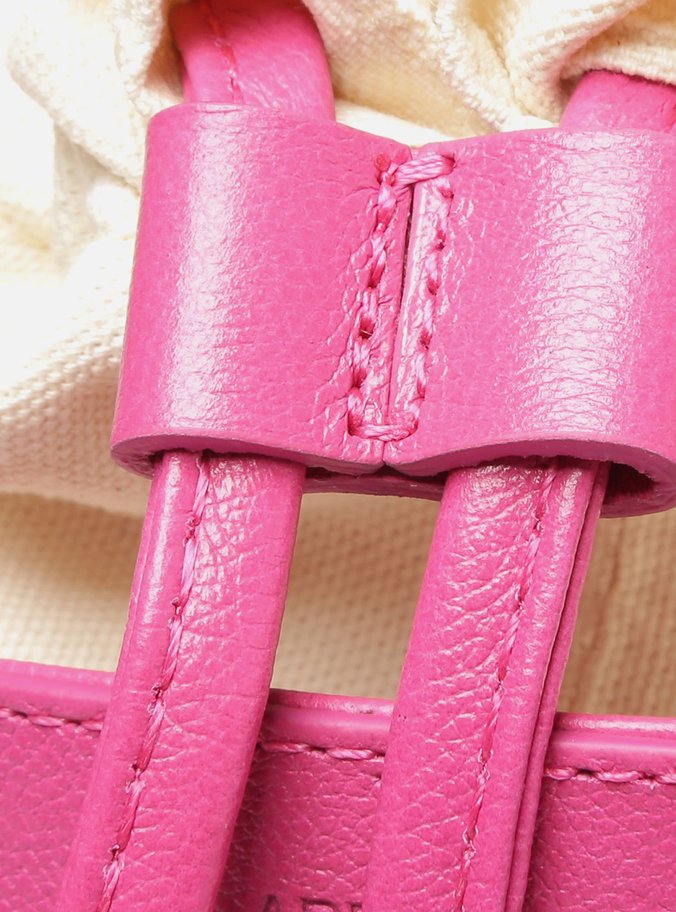 Bolsa Bucket Rosa Franjas Luci Média