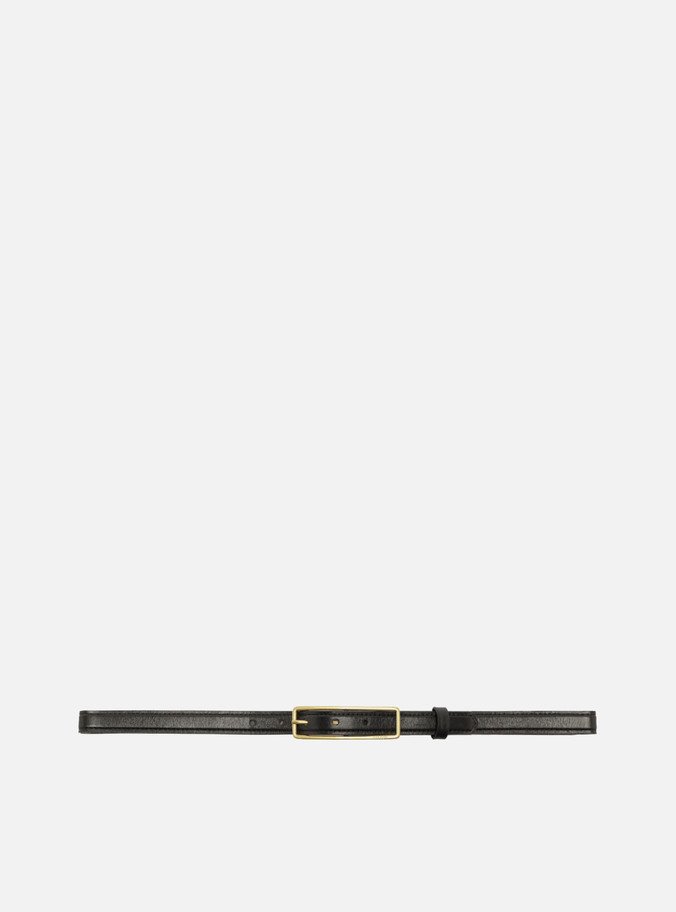 Cinto Fino Preto Couro