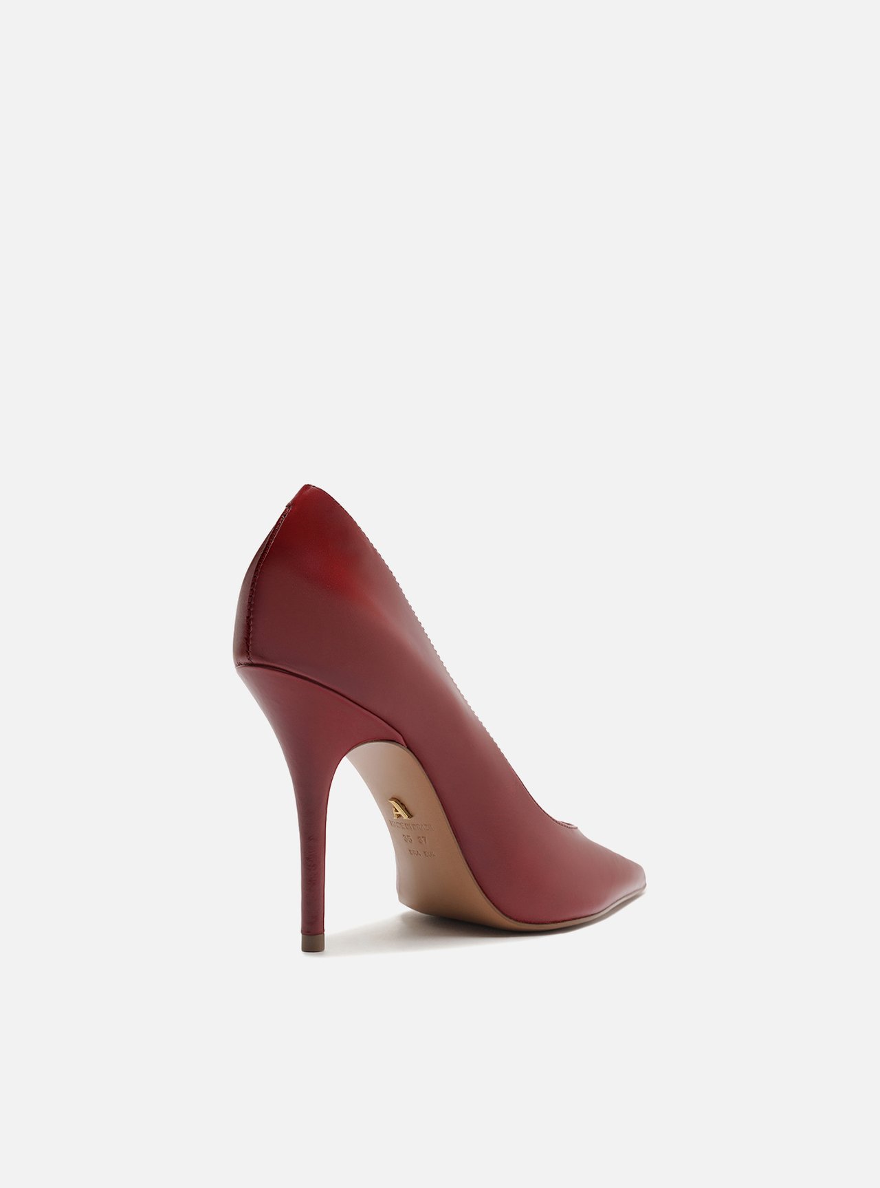 Scarpin Vermelho Couro Salto Fino — foto 3