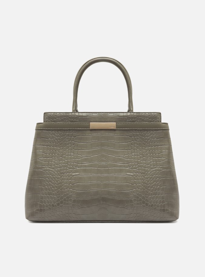 Bolsa Tote Cinza Grande