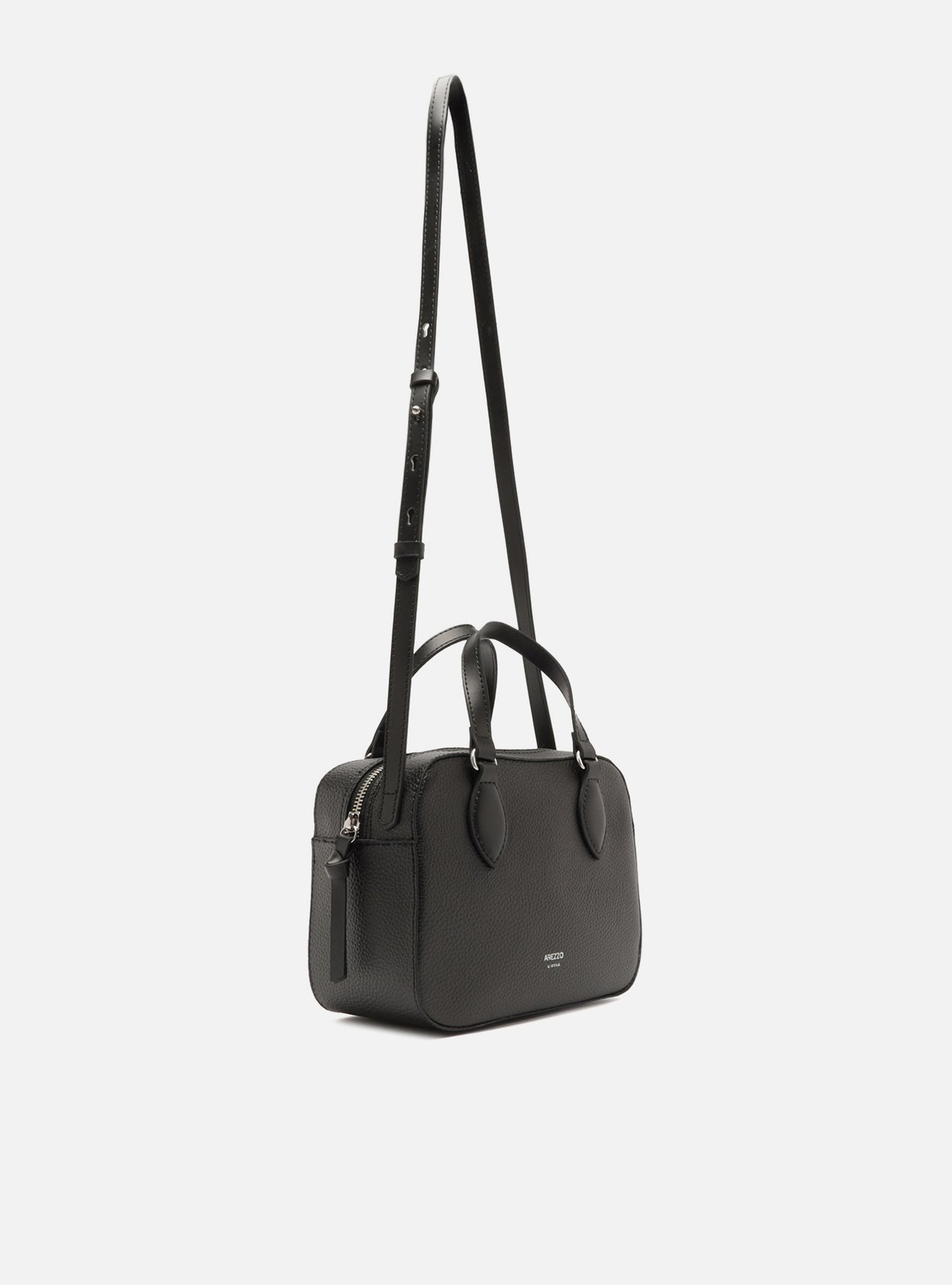 Bolsa Tiracolo Preta Média — foto 5