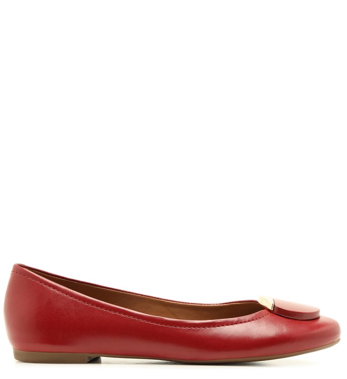 Sapatilha Vermelha Bico Redondo Esfera Cherry Red