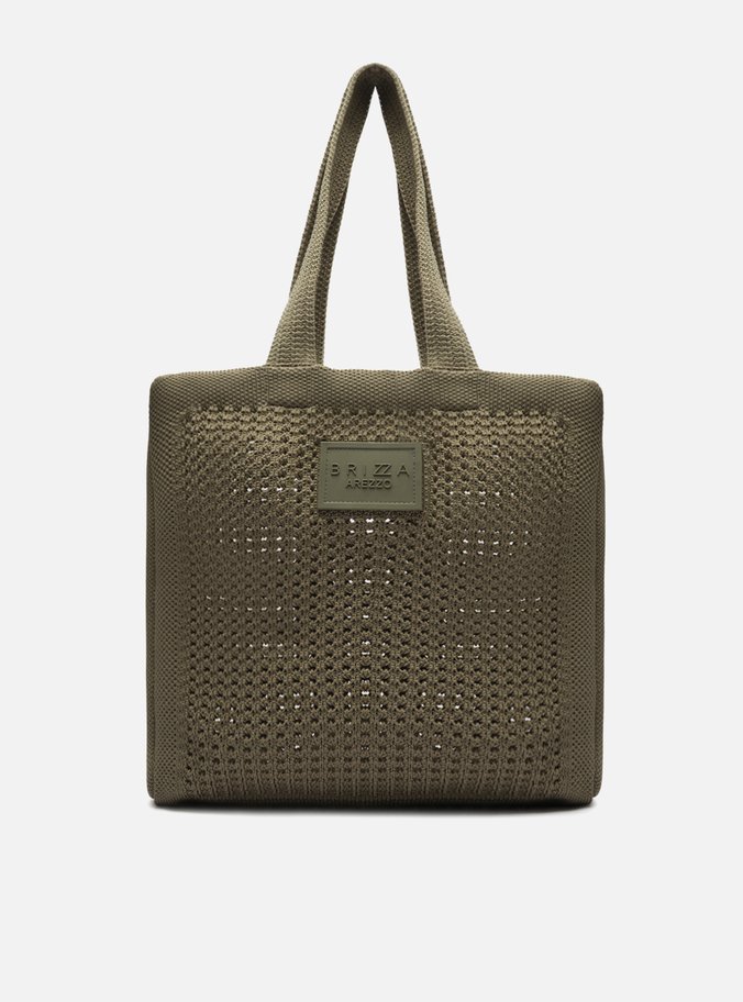 Bolsa Shopping Verde Crochê Mônaco Grande
