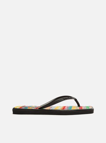 Chinelo de Dedo Preto Square Brizza Brizza