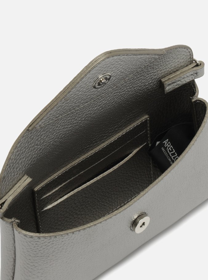 Bolsa Tiracolo Prata Giorno Pequena Envelope