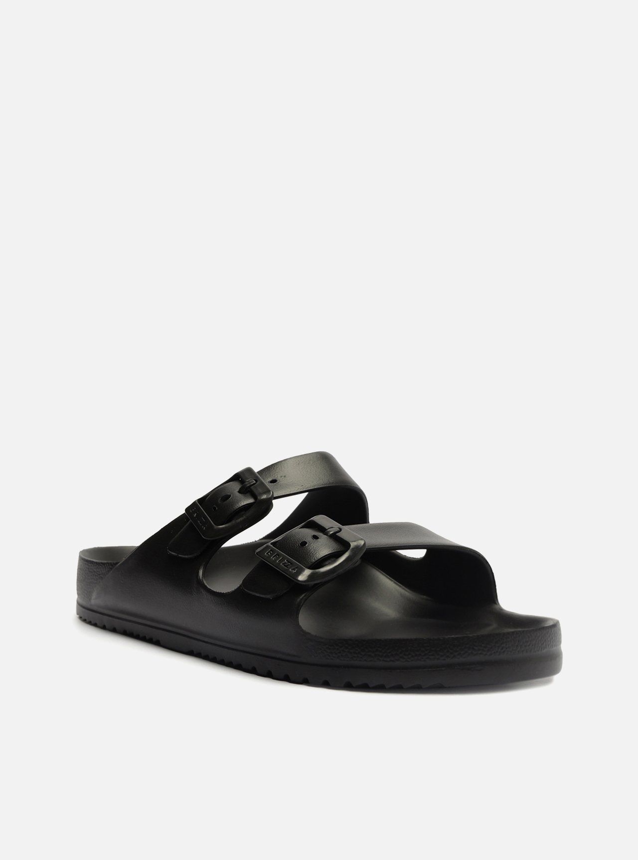 Slide Preto Flatform Tiras Brizza — foto 2