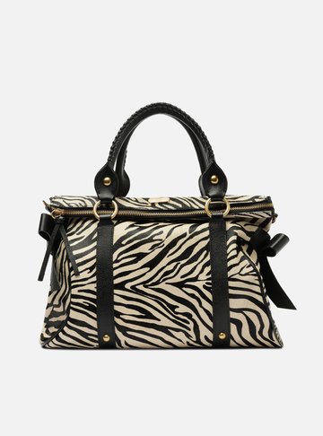 Bolsa Tote Animal Print Grande Alças Mix
