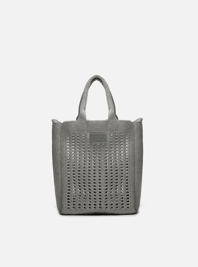 Bolsa Shopping Prata Metal Pequena