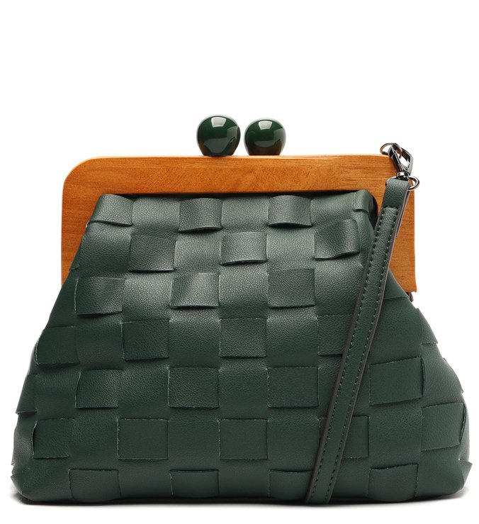 Clutch Verde Tressê Pequena