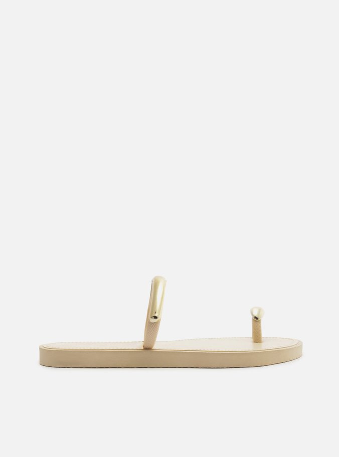 Sandália Rasteira Off-White Brizza