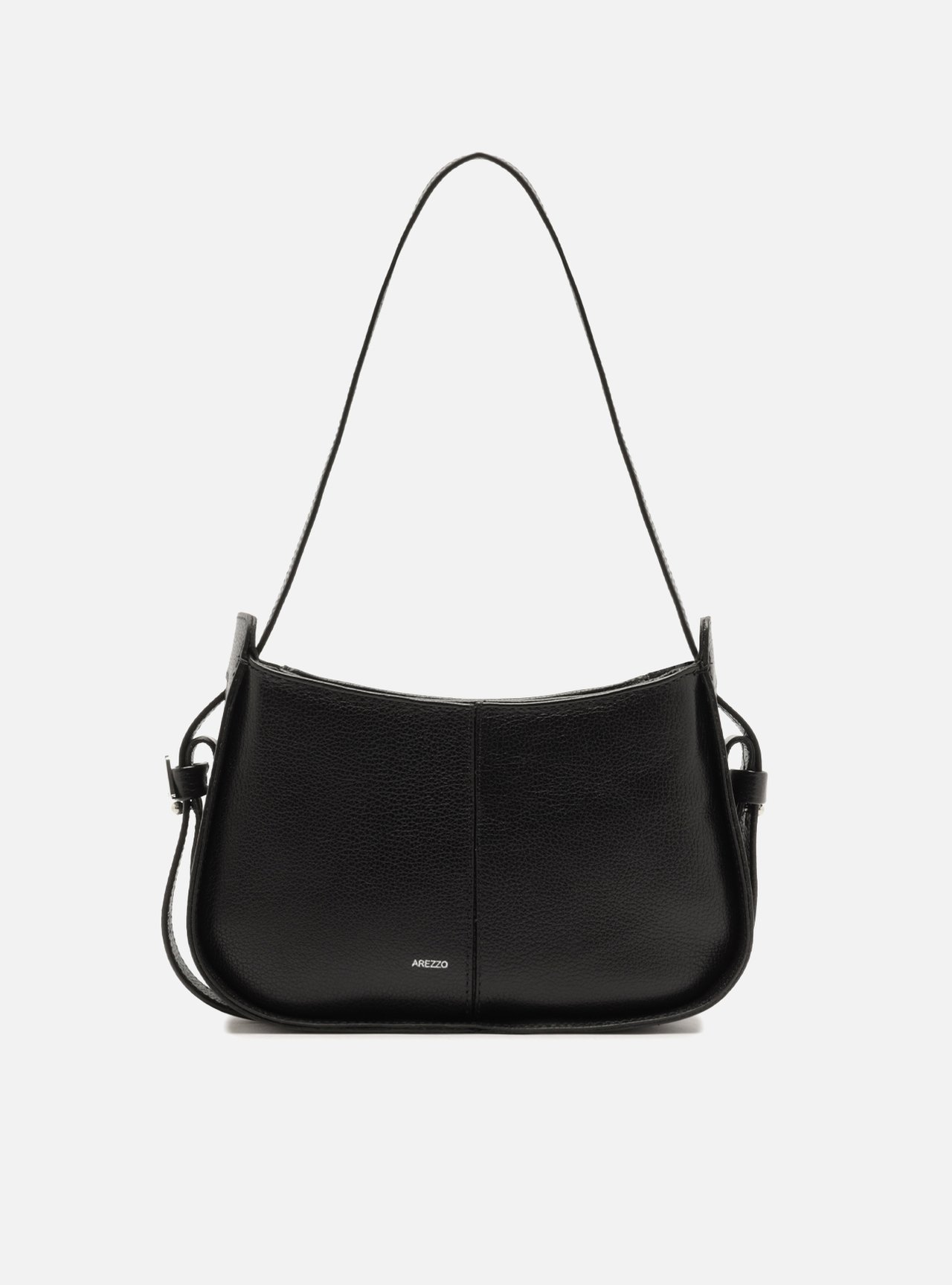 Bolsa Hobo Couro Preta — foto 1