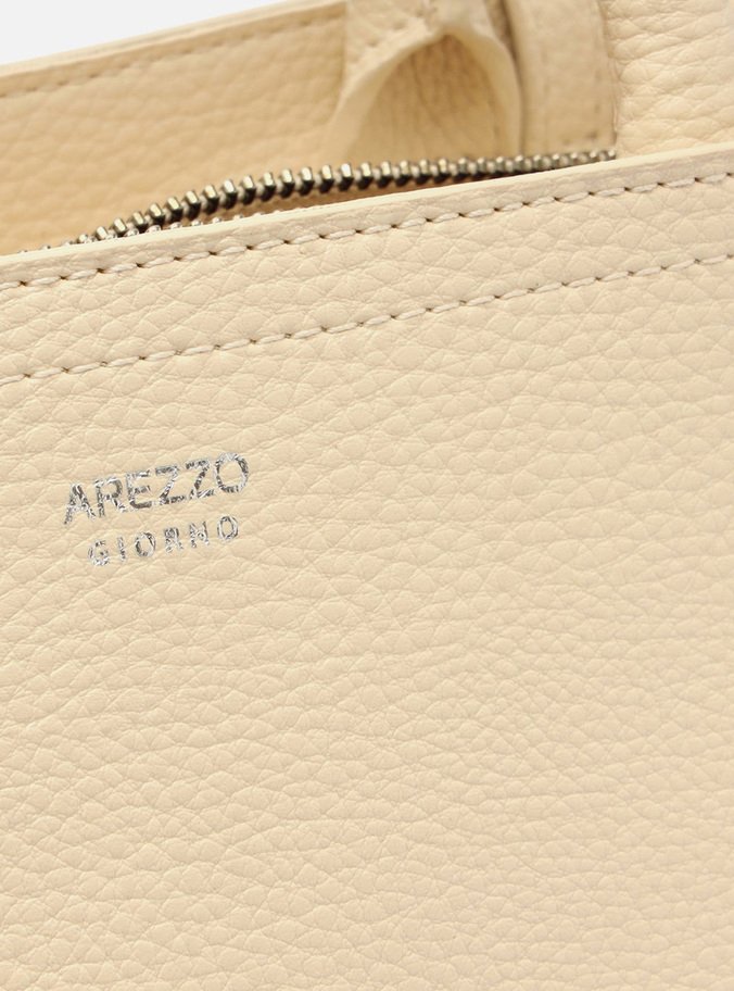 Bolsa Tote Off-White Beatriz Grande Tiras