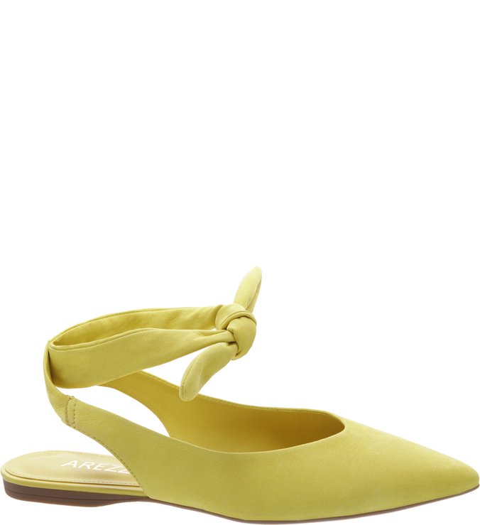 Sapatilha Nobuck Minha Nina Flat Full Yellow