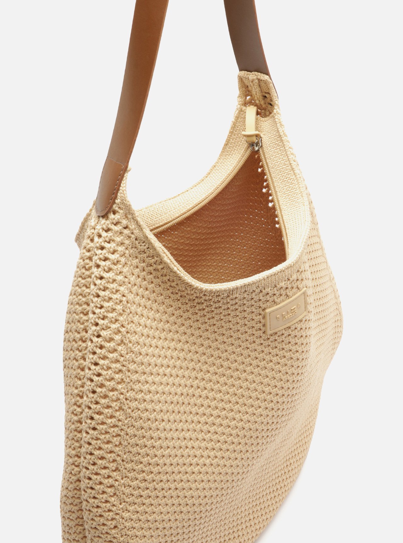 Bolsa Shopping Nude Knit Grande Brizza — foto 4