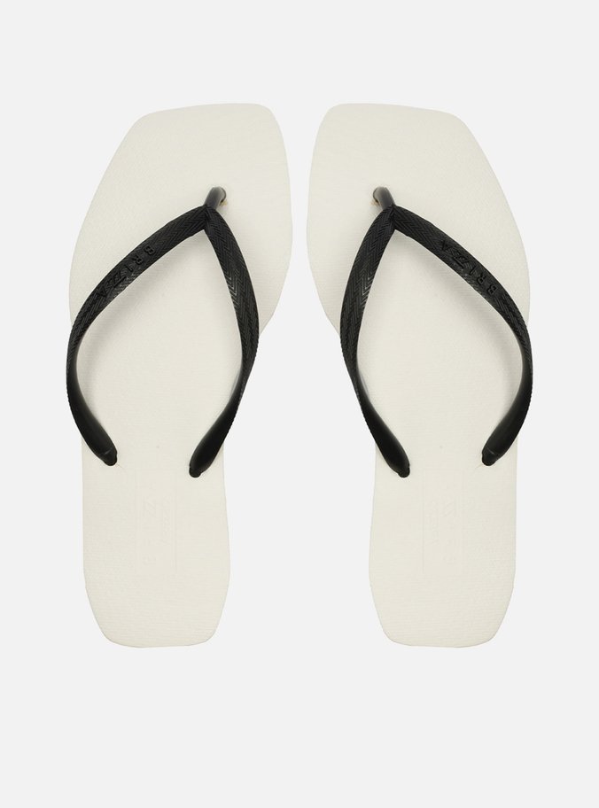 Chinelo de Dedo Multineutro Square Tiras Pretas