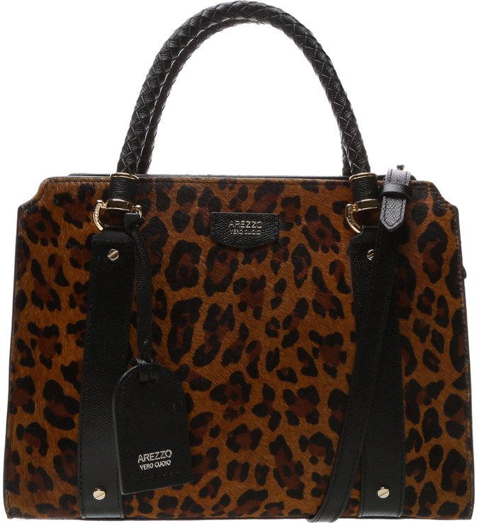 Bolsa Tote Pelo Piazza Grande West Leopardo