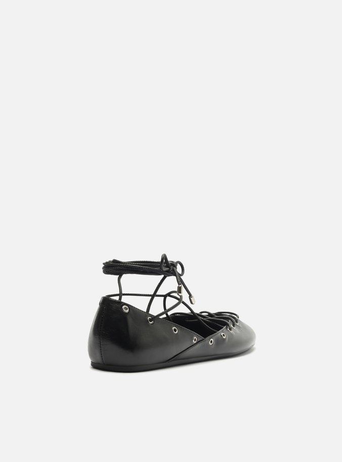 Sapatilha Ballerina Preta Amarração
