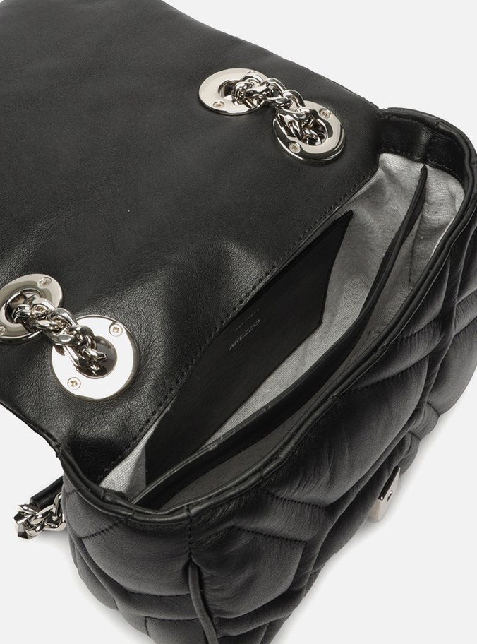 Bolsa Tiracolo Preta Couro Emma Média