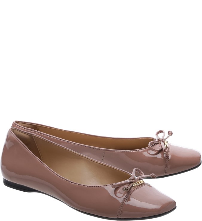 Sapatilha Bico Quadrado Dance Verniz Smoke Rose