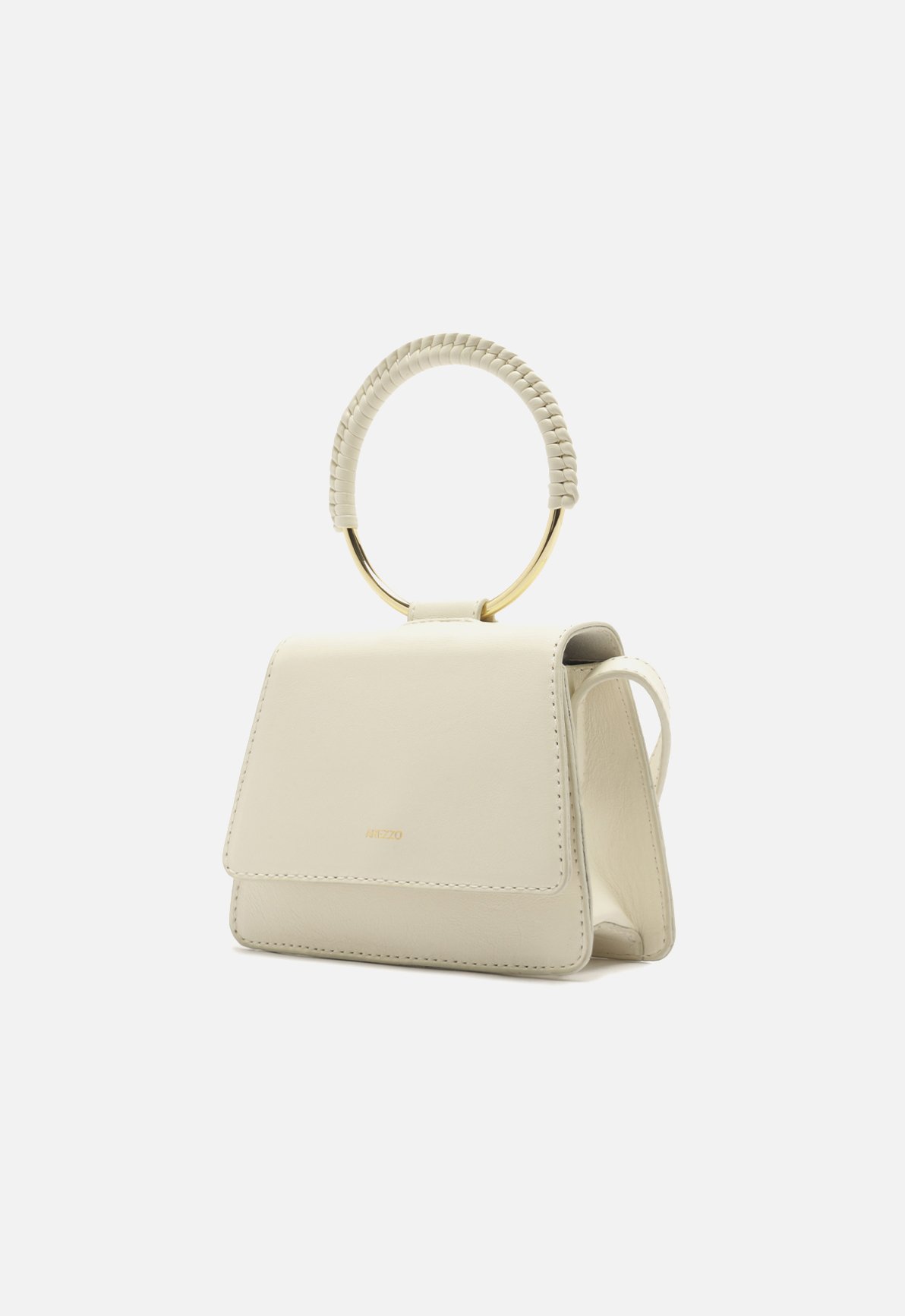 Bolsa Tiracolo Branca Couro Pequena — foto 2