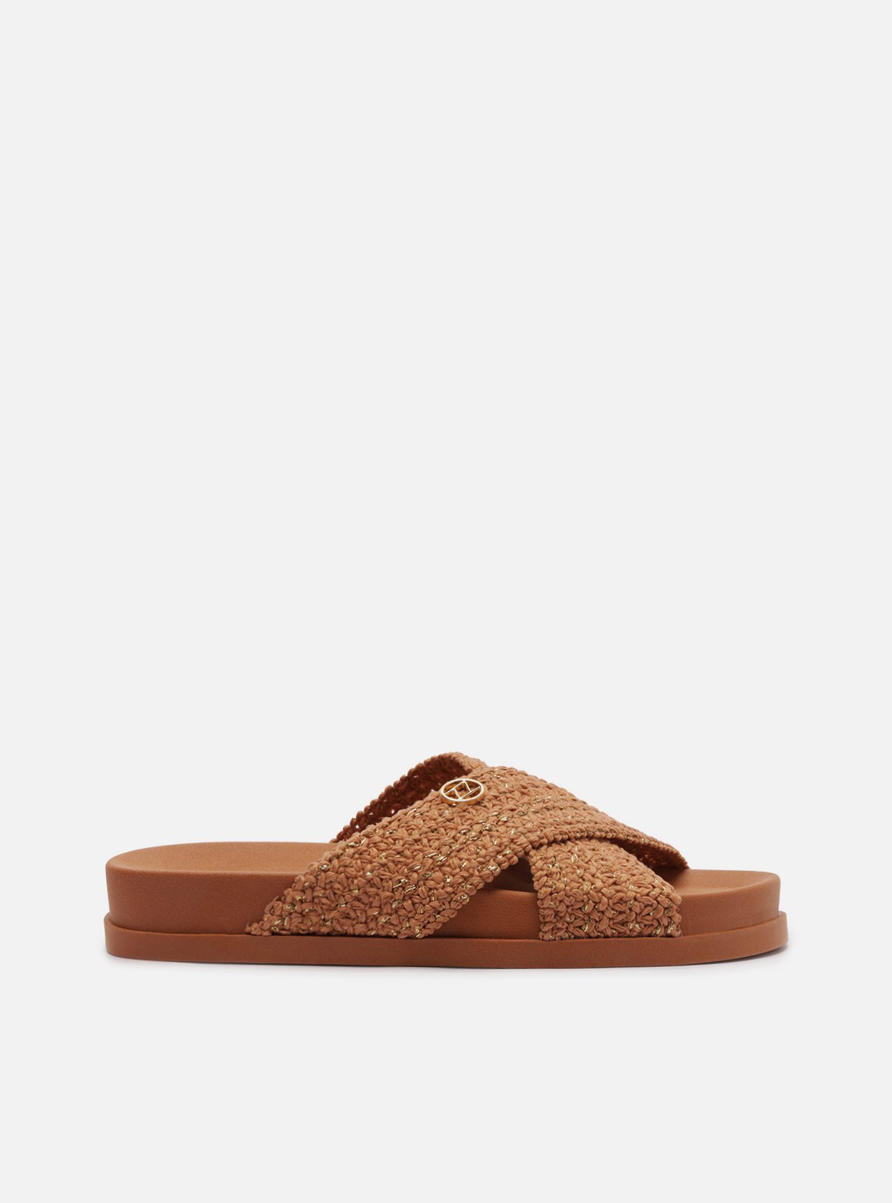 Sandália Papete Multicolorida Flatform Tressê Brizza — foto 1