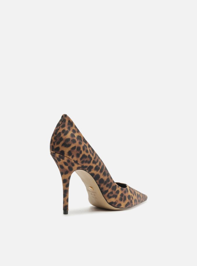 Scarpin Animal Print Salto Alto Bico Fino