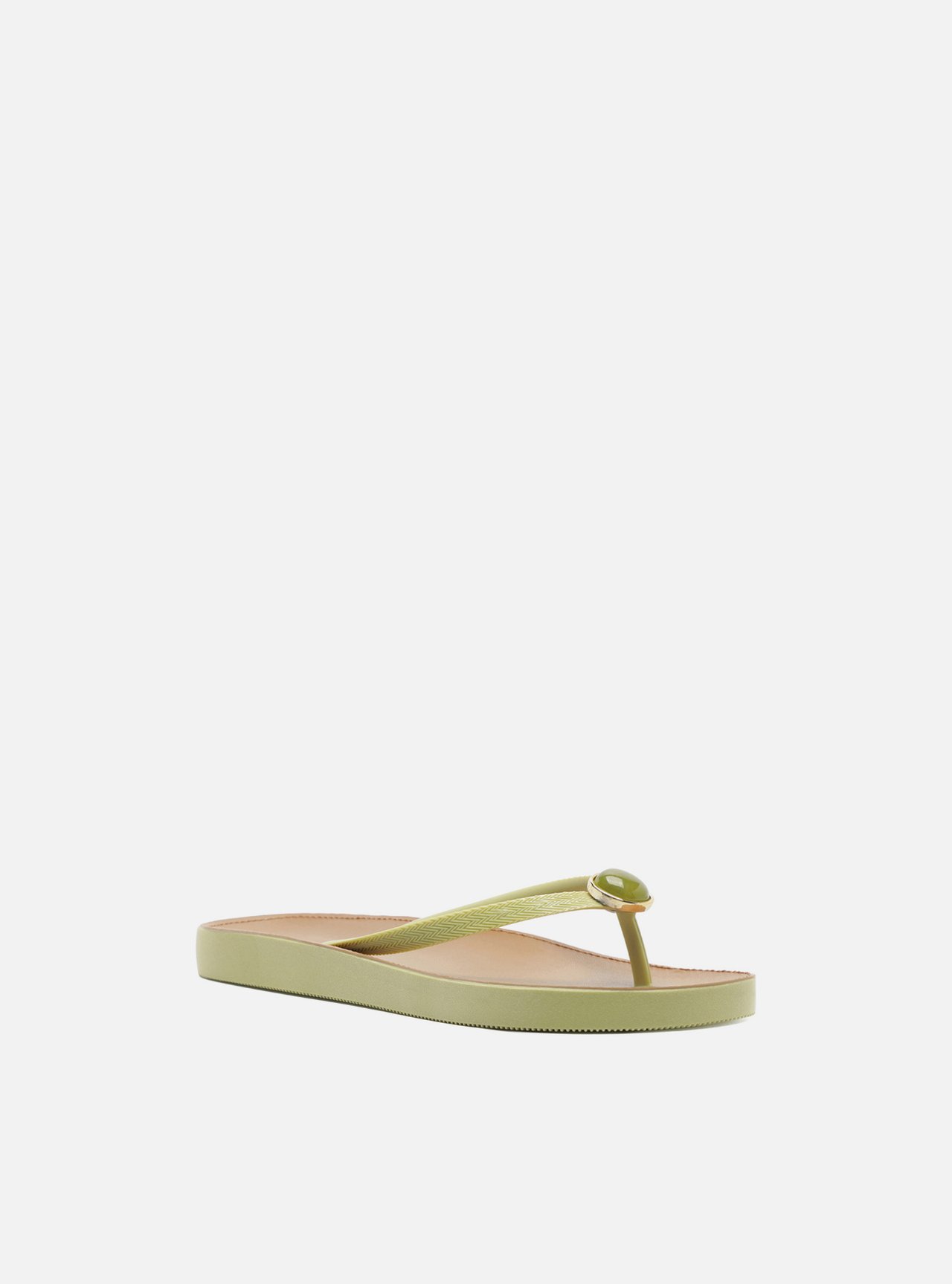 Chinelo de Dedo Verde Recouro Fit Pedra — foto 2