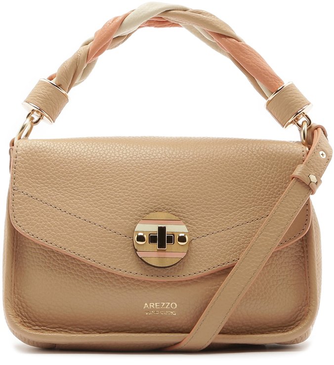 Bolsa Tiracolo Couro Patricia Pequena Gergelim