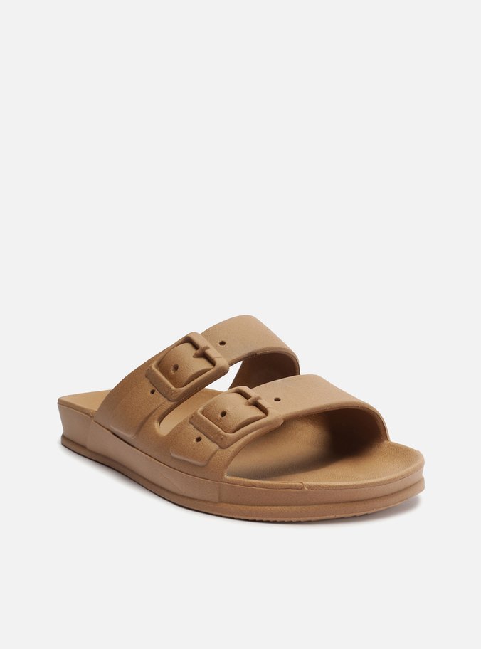 Chinelo Slide Marrom Fivelas Brizza