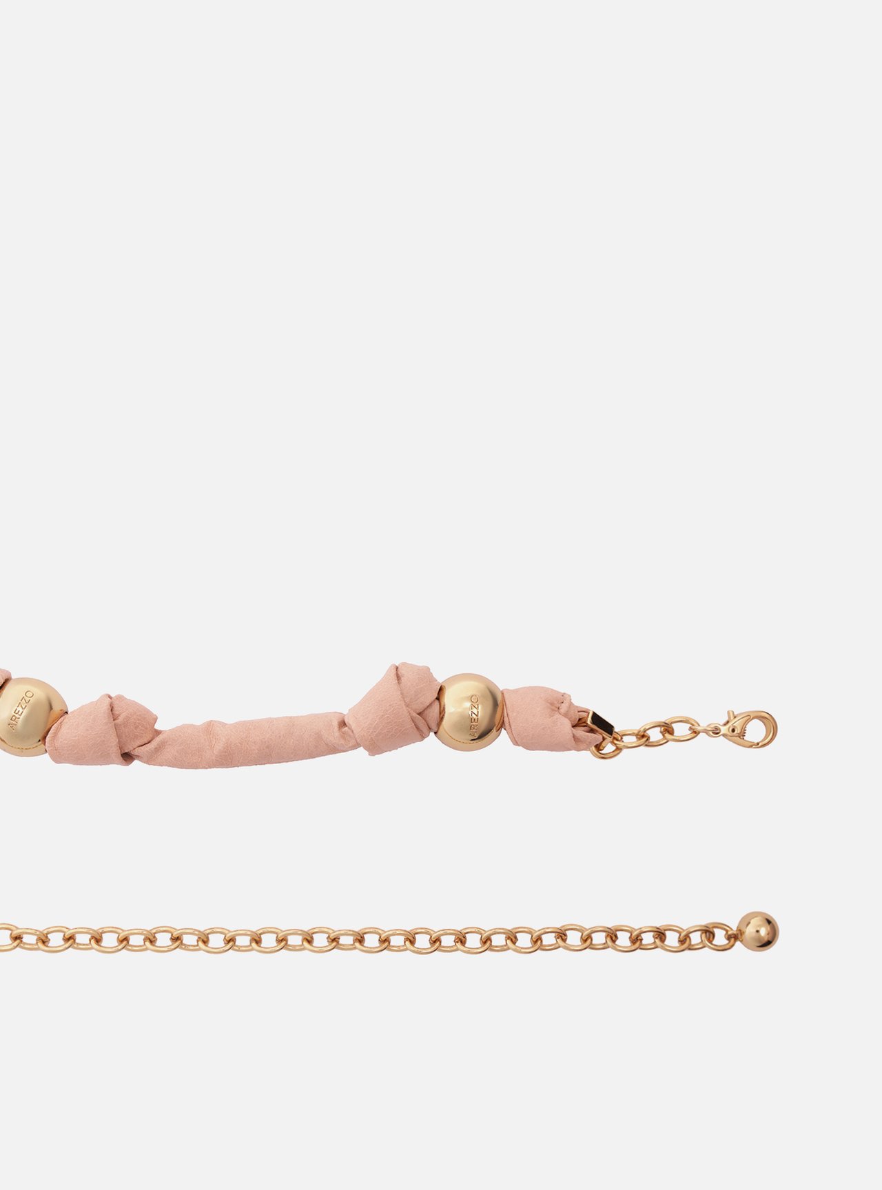 Cinto Rosa Couro Cordão — foto 2