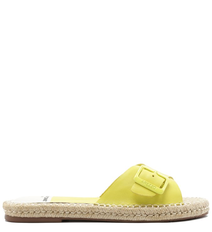 PANTONE | Sandália Couro Fivela  Lemon Cake