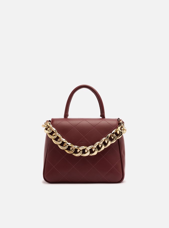 Bolsa Satchel Vermelha Pequena Corrente