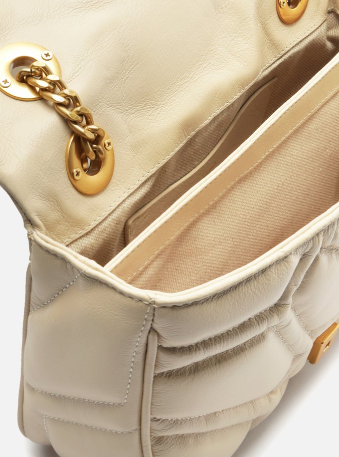 Bolsa Tiracolo Branca Couro Emma Média Retangular