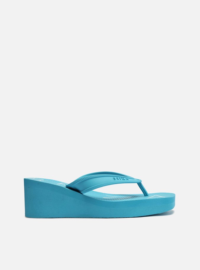 Chinelo de Dedo Azul Plataforma Bold Brizza