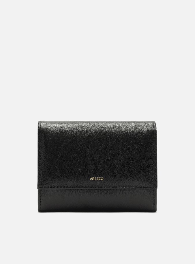 Carteira Preta Couro Média Básica