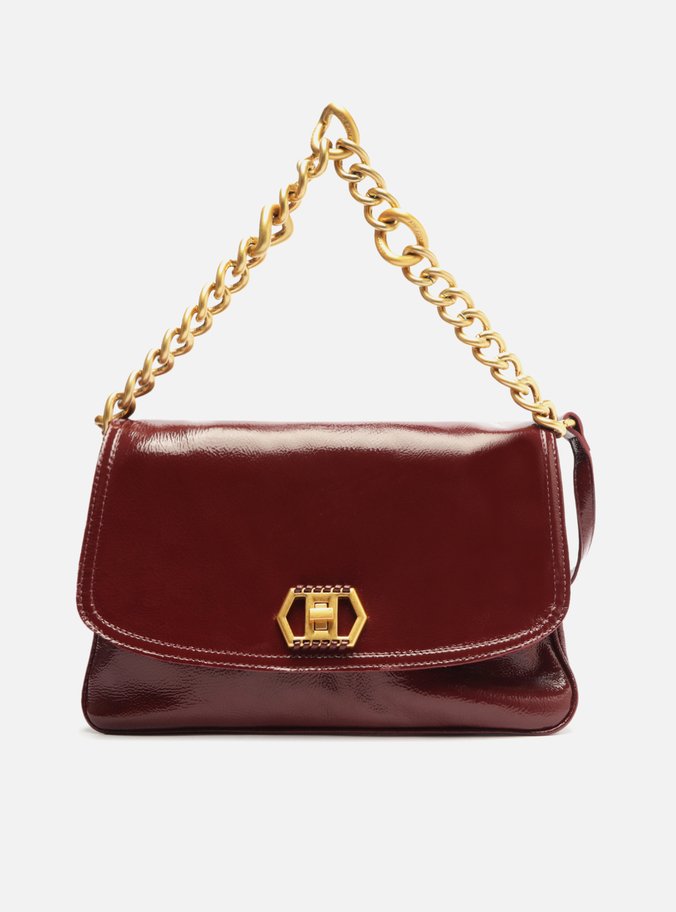 Bolsa Tiracolo Bordô Couro Amélia Grande