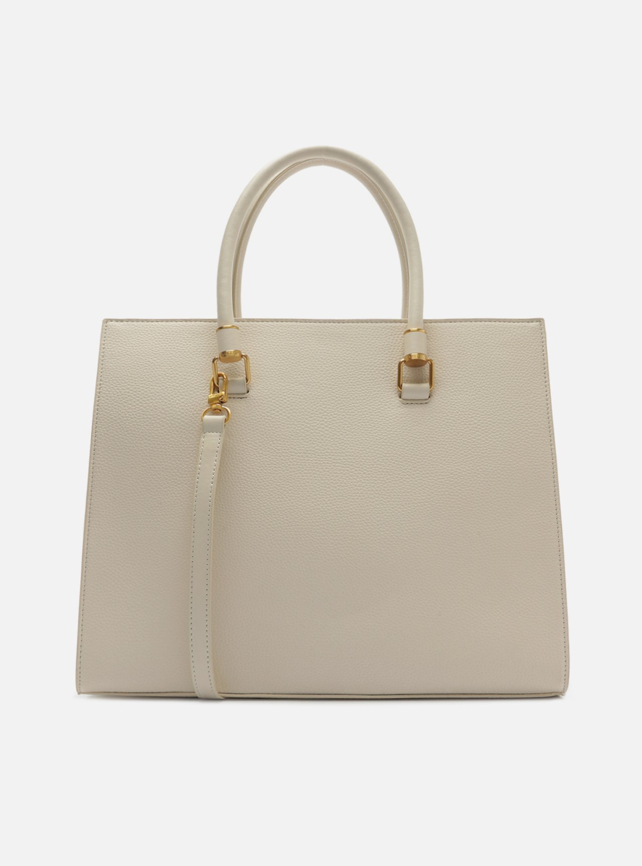 Bolsa Tote Branca Média Metais — foto 3