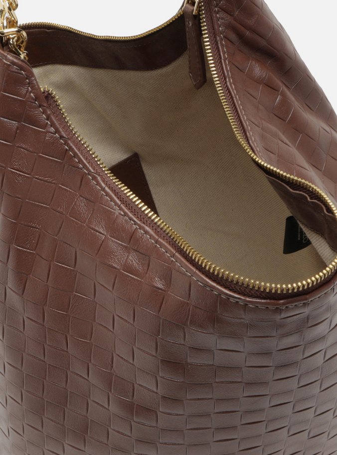 Bolsa Hobo Marrom Grande