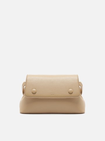 Bolsa Tiracolo Bege Média