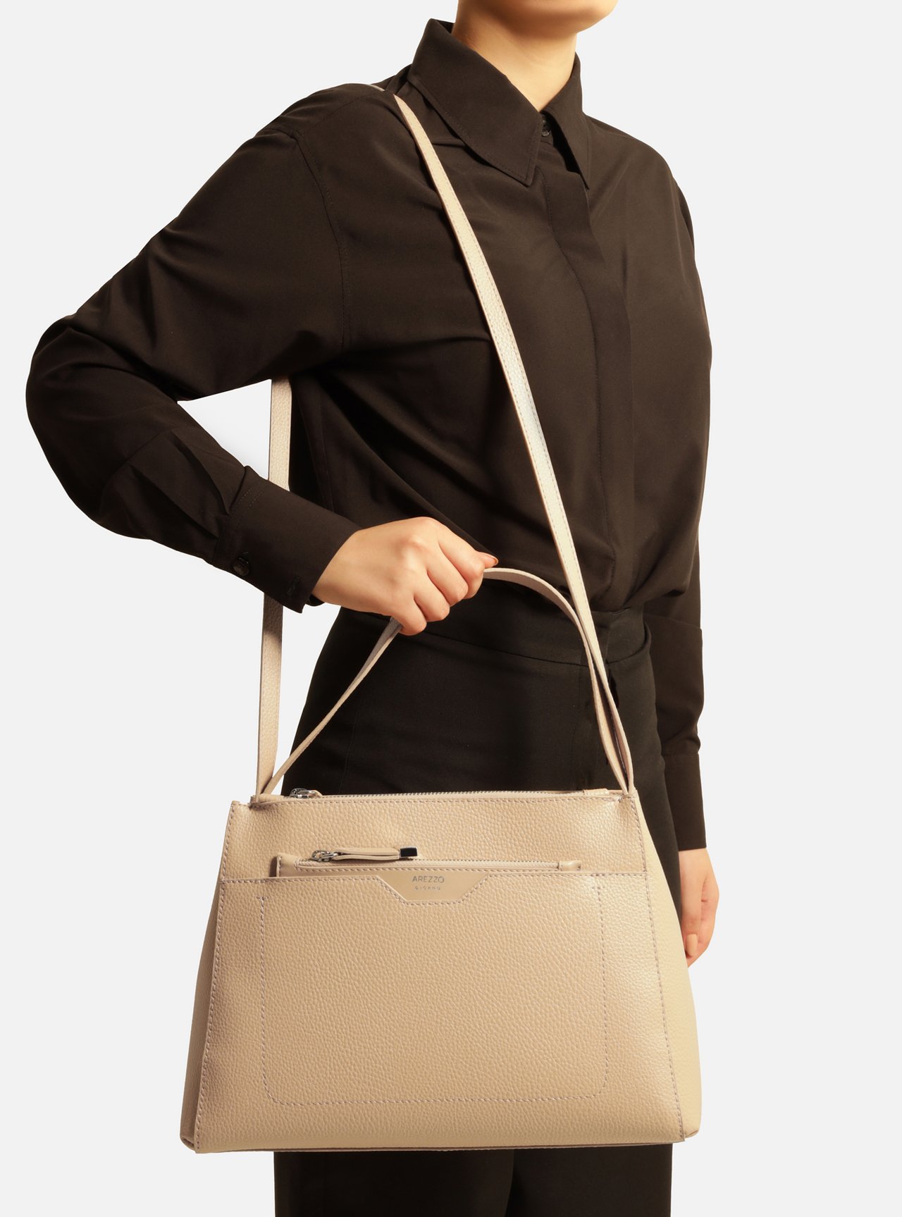 Bolsa Tote Bege Emily Grande — foto 7