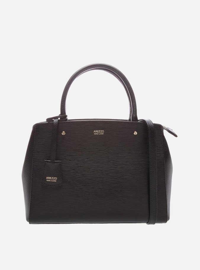 Bolsa Couro Tote Média Bella Preta